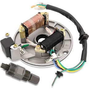 2 Coil Ignition Magneto Stator Plate for 50 70 90 110 125cc Taotao Kazuma SSR Baja ATV Quad Dirt Kick Bike 4 Wheeler,Magneto Flywheel Puller for Yamaha Honda Kawasaki Suzuki Scooter Dirt Bike