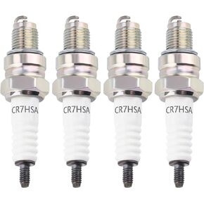 A7RTC CR7HSA Motorcycle Spark Plug A7RC A7TC CR7HSA 4549 Replace for GY6 Engine 50cc 70cc 90cc 100cc 110 125 150cc Motorcycle ATV Quad Scooter Go Kart Moped Chopper Buggy Dirt Racing Bike