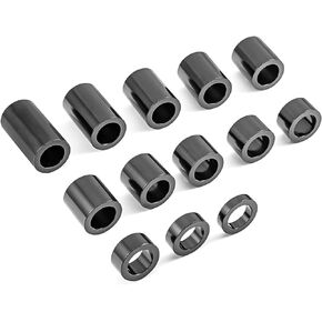 Mofun 13 Piece O.D. 1-1/8" Wheel Spacer for 3/4" Axle Compatible with the Harley Motorcycle Custom Bobbers and Choppers