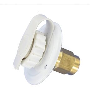 Valterra A01-0171LF Flush-Mount Water Inlet - FPT, 2-3/4" Flange, White