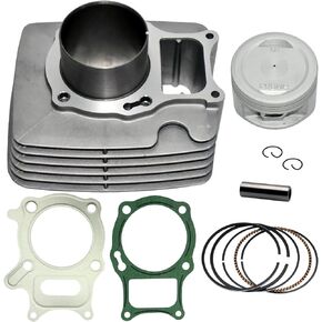 Tupo Premium Cylinder Piston Ring Gasket Top End Rebuild Kit Compatible with Honda Recon 250 Sportrax 250 TRX 250 TRX250 TRX250X TRX250EX TRX250TM TRX250TE 1997-2019