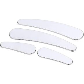 YDLMT 4 Pcs Chrome Motorcycle Curved Swingarm Frame Insert Set Compatible with 1984-2007 Harley Heritage Softail Springer Fatboy FLST FXSTC