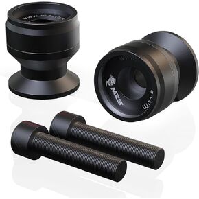 MZS 10MM Swingarm Spools, Universal M10 x 1.25 and M10 X1.5 Motorcycle Sliders Stand CNC Black Compatible with EX250 EX300 EX650 Z1000SX Z750 Z1000 ZX6R ZX7R ZX10R ZX12R ZX14R ZZR600 EN650 390 790