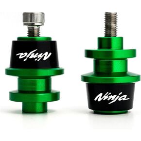 ZYAKOMO Fit For KAWASAKI Ninja 650 Ninja 400 NINJA 1000 2017-2022 2023 ZX-4RR ZX6R ZX-10R ZH2 CNC Motorcycle Swingarm Spool Slider Stand Screws (Green)