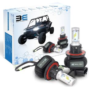 Bevel Engineering Premium Led Upgrade Kit, Compatible With Polaris - Ranger - RZR General - H13/9008 Head Light Bulb Kit 2-Pack - Low and High Beam Lamp Set