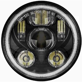 SUNPIE Halo 5-3/4 5.75 Inch Head light Motorcycle Compatible with Sportster XL883 XL1200