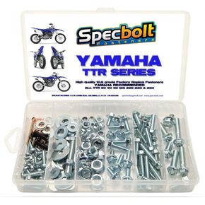 120pc Specbolt Fasteners Bolt Kit Fits: Yamaha TTR 1994-Present Maintenance Restoration TTR50 TTR80 TTR90 TTR110 TTR125 TTR225 TTR250 TTR600 50 80 90 110 125 225 250 600 XT PW