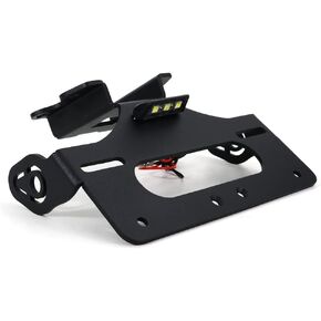 Xitomer for 2023 FZ07 Fender Eliminator Bracket Fit for MT-07 2021-2022 2023 2024 FZ07, Tail Tidy for YZF-R7 2021-2024 YZF-R7 with LED License Plate Light, for OEM/Aftermarket Turn Signal