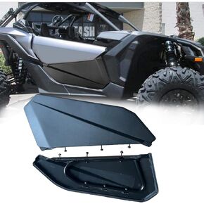 X3 Lower Door Panels Inserts compatible with Can Am Maverick X3 2017 2018 2019 2020 2021 2022 2023 Half 2 Doors OEM Number 715002903 Black（Pair)