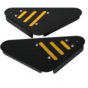Left&Right Aluminum Rear Side Cover Frame Set Compatible with Grom 125 JC92 MSX125 2022-2023 (Red)