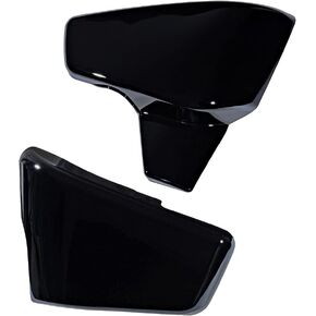 Left Right Glossy Black Battery Cover Compatible with 1999-2007 Honda Shadow VLX 600 VT600C VT600CD Deluxe