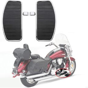 Areyourshop Motorcycle Front/Rear Footboards Floorboard for Honda Shadow Aero 750 VT750(Only for Models with 6mm Size Pin Hole)