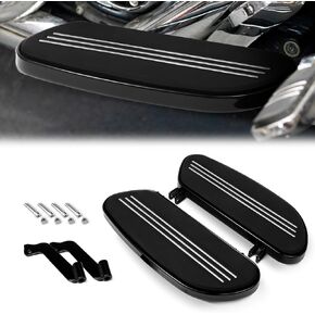 Chrome Passenger Footboard Floorboard and Mount Kit Fit for Harley Touring Models Road King Road Glide Street Glide Electra Glide CVO 1993-Up