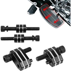 Driver Floorboard Outward Extension 1" Spacer Extenders Kit Compatible With For 2009-2023 Touring Electra Glides Road Glides Road Kings Street Glide And 2009-2013 FL Trikes