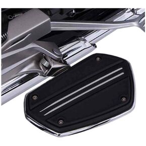 Goldstrike Twin Rail Floorboards with Driver Adapter (pair) (black) for Gold Wing
