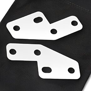 VPZMT Exhaust Adjustable Bracket Set Center Your Exhaust with Stretched Bags and Fender Extension Fits for Harley Davidson Touring (Exhaust Bracket Set-Black)