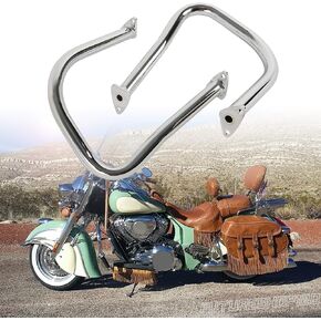 Fits 2021 Challenger Dark Horse Chrome Rear Highway Bars Chieftain Saddlebag Crash Guards for 20 Vintage Dark Horse 19 Roadmaster Limited 14-20 Chief Classic 18 Chieftain Elite