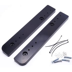 Adjustable 1''-3'' Tour-Pak Trunk Luggage Relocator Kit Mount Extend Plate Rack Compatible with Passenger Seat Fit 2014-2023 Harley Touring Road King Street Glide & Trikes Tri Glide