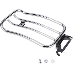Solo Seat Luggage Rack Compatible with Harley Luggage Rack Compatible with 1997-2015 Touring FLH/T FLHT Electra Glide, FLTR Road Glide，Rear Fender Motorcycle Luggage Rack