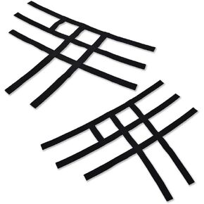 G-PLUS Webbing Nets Compatible with 2006-11 ATV Honda TRX450R 400EX 400X 300EX 300X,Replacement Nerf Bar Nets Black