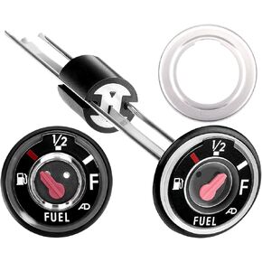 Bayou Fuel Gauge, Prairie Gas Gauge Compatible for Kawasaki Bayou 220 250 300 400 Prairie 300 400 KLF220 KLF250 KLF300 KLF400 Replace OEM 52005-0735 52005-1121 52005-1086