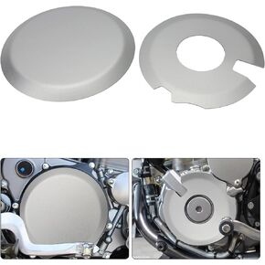 Ignition Clutch Case Covers Guards Kit for Suzuki DRZ400 DR-Z400S DRZ400SM Kawasaki KLX400 Silver