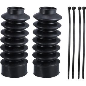 X AUTOHAUX 2 Pcs Motorcycle Front Fork Guards Covers Shock Absorbers Boots 39mm Universal for Harley Sportster XL883 1200 for ATV UTV
