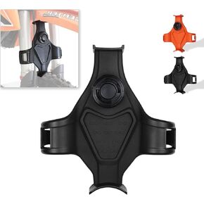 Dirt Bike Fork Saver, Plastic Front Fork Support Guard Brace for Dirt Bike, Dirtbike Transportation Protector Universal Seal Saver(Black)