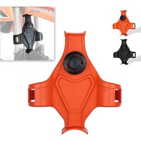 Dirt Bike Fork Saver, Plastic Front Fork Support Guard Brace for Dirt Bike, Dirtbike Transportation Protector Universal Seal Saver(Black)