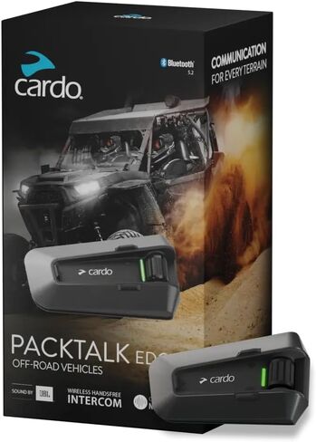مركبات Cardo PACKTALK EDGE للطرق الوعرة، اتصالات لكل التضاريس، أسود in Kuwait