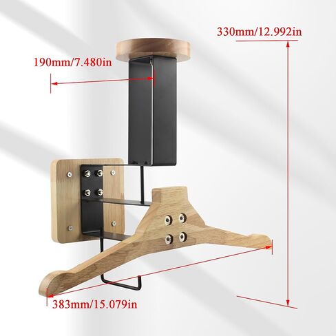 ABCERRSI Motorcycle Helmet Holder Wall Mount Tactical Gear Rack Motorcycle Helmet Holders with Solid Wood for Tactical Helmet, Tactical Vest, Football Gear,Motorcycle Accessories Road Bike in Kuwait