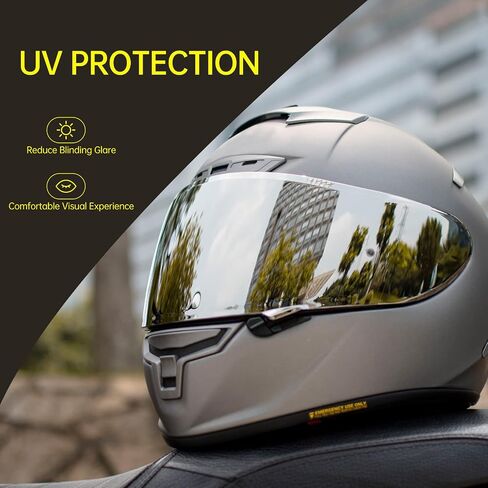 استبدال قناع RF-1200 RF 1200، قناع خوذة دراجة نارية X14 متوافق مع RF-1200 CWR-1 X14 Z7 X-Spirit (فضي) in Kuwait