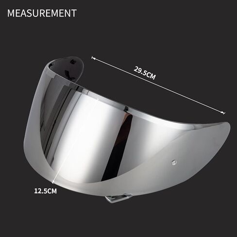 استبدال قناع RF-1200 RF 1200، قناع خوذة دراجة نارية X14 متوافق مع RF-1200 CWR-1 X14 Z7 X-Spirit (فضي) in Kuwait