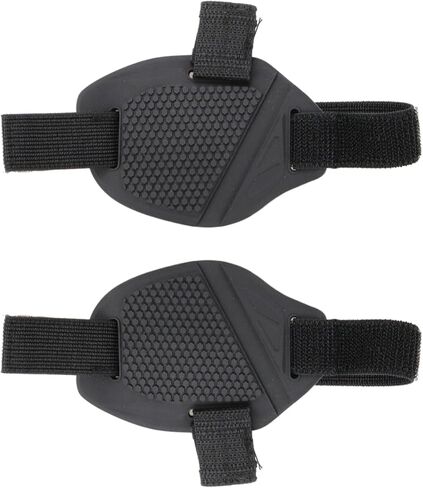 قطعتان من واقيات أحذية الدراجات النارية السوداء، أغطية أحذية مطاطية لركوب الدراجات، وسادات حماية للأحذية in Kuwait