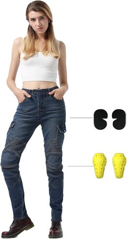 Motorcycle Pants Women, Motorcycle Riding Pants Windproof and Anti-Fall Motorcycle Gear with Armor in Saudi Arabia