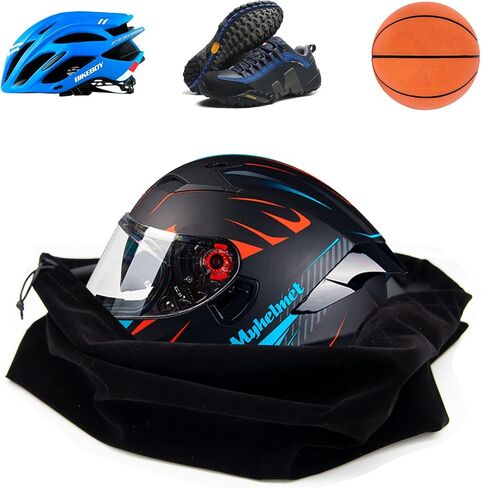 Motorcycle Helmet Bag Helmet Bag Welding Mask Hood Storage Large Storage Bag Velvet Cloth Packing Bag Black Velvet Pouch Bags with Drawstring for Riding Bicycle Sports Universal Tool Motorcycle in Saudi Arabia