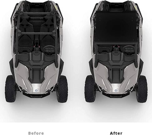 RZR PRO XP سقف ألومنيوم، A ​​& UTV PRO 2 مقاعد سقف عالي التحمل متوافق مع 2020 2021 2022 2023 2024 Polaris RZR PRO XP، Turbo R، استبدال OEM # 2883743-458 in Kuwait