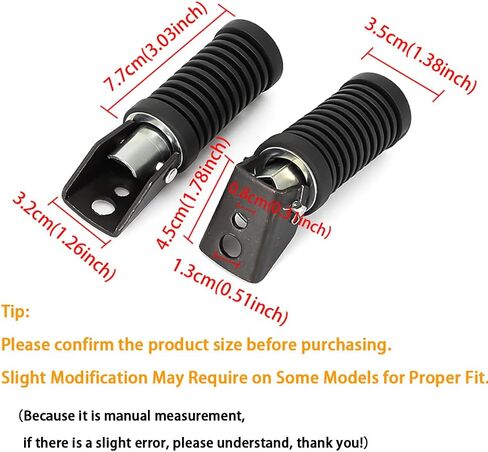 Motoparty Motocycle Rear Footrest Pegs Foot Peg Universal For Suzuki Baja Mini Bikes (for Baja Heat,Mini Baja,Baja Warrior),1pair(Left&Right) in Saudi Arabia