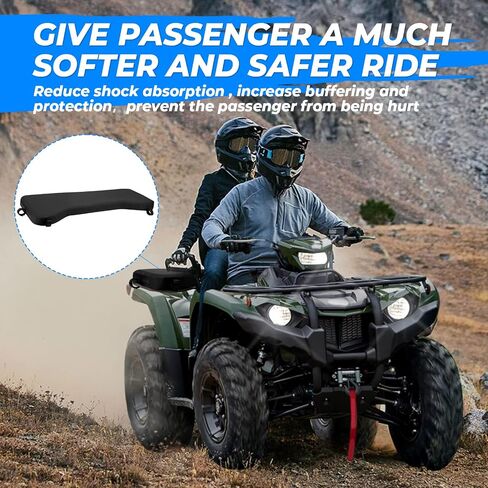 وسادة حامل KEMIMOTO ATV، وسادة مقعد ذات أربع عجلات للركاب متوافقة مع Fourtrax Foreman Rancher Kawasaki Brute Force Recon، أسود in Kuwait