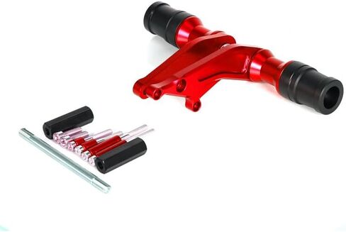 متوافق مع GROM 125 MSX125 MSX125SF 2022-2024 CNC Frame Sliders Falling Crash Protector (التيتانيوم) in Kuwait