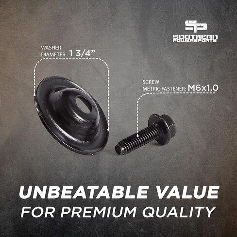 مجموعة أدوات غسيل ومسامير UTV مكونة من 20 قطعة من Southern Powersports، وملحقات Polaris General وRZR وPolaris Ranger، و10 مسامير مترية و10 غسالات للطراز 7556065، مقاومة للصدأ والتشقق in Kuwait