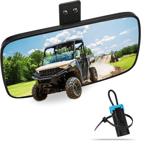 مرآة الرؤية الخلفية Ranger، مرايا الرؤية الخلفية المحدبة مركز UNIGT المتوافقة مع 2017-2023 Polaris Ranger 500 570 900 XP 1000 XP/Crew تناسب علامة التبويب المنسدلة للتثبيت في المصنع 2879969 in Kuwait