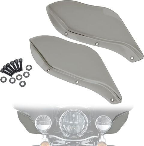 Amazicha Black Fairing Air Deflectors Side Wings Windshield Side Cover Shield Compatible for Harley Davidson Street Glide Electra Glide Tri Glide 1996-2013 in Kuwait