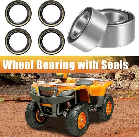 Motoforti 1 Set ATV UTV Front Wheel Bearing with Seals for Honda Foreman Rubicon 500 650 680 TRX500FA 91051-HA7-651 in Saudi Arabia