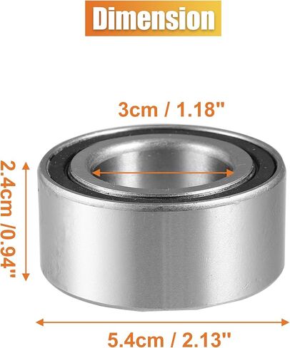 Motoforti 1 Set ATV UTV Front Wheel Bearing with Seals for Honda Foreman Rubicon 500 650 680 TRX500FA 91051-HA7-651 in Saudi Arabia