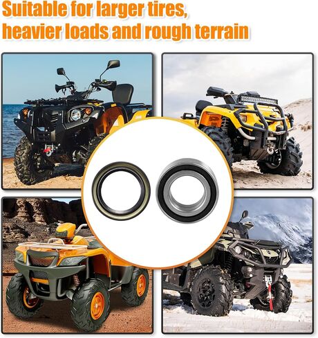 Motoforti 1 Set ATV UTV Front Wheel Bearing with Seals for Honda Foreman Rubicon 500 650 680 TRX500FA 91051-HA7-651 in Saudi Arabia