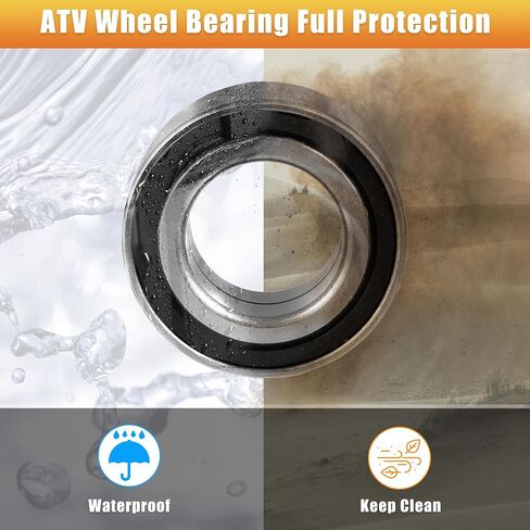 Motoforti 1 Set ATV UTV Front Wheel Bearing with Seals for Honda Foreman Rubicon 500 650 680 TRX500FA 91051-HA7-651 in Saudi Arabia