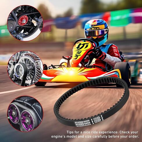 قطعة واحدة من حزام محرك Go Kart لاستبدال Manco 5959، Comet 203589، متوافق مع محول عزم الدوران 30 سلسلة in Kuwait