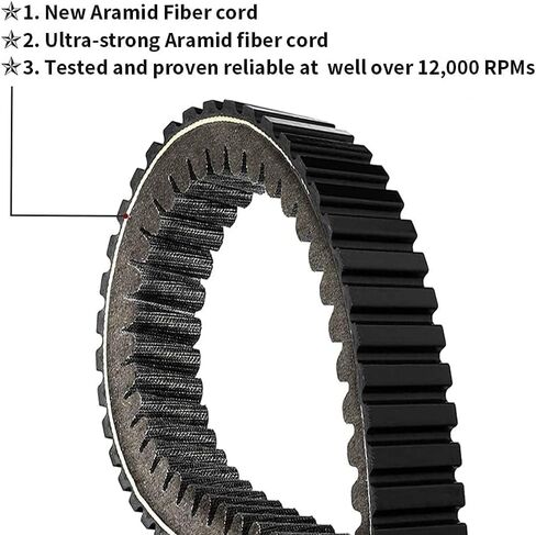 حزام محرك 3211180 شديد التحمل متوافق مع Polaris RZR 1000 900 XP XP4 2014-2021/ RZR S 900 1000 XP XP4 2015-2020/ Ranger 900 1000 XP XP4 2013-2020/ ACE 570 900 2015-2020 3211149 32 11196 3211172 in Kuwait