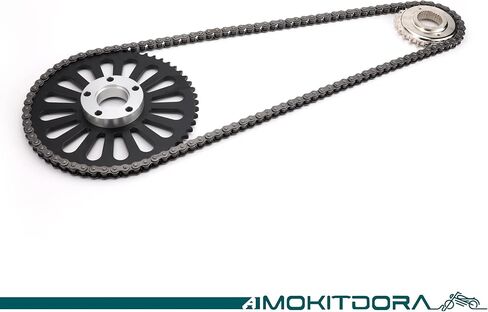 MoKitDora Dyna Softail Belt to Chain Drive Transmission Sprocket Conversion Kit for Harley 2006-2017 Dyna & 2008-up Softail Models, Upgraded in Saudi Arabia